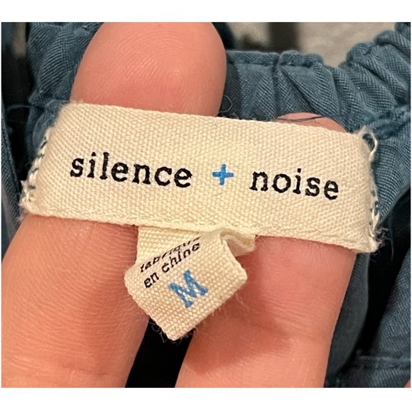 SILENCE + NOISE Triangle-Top Maxi Slip Dress in Olive - Picture 4 of 9